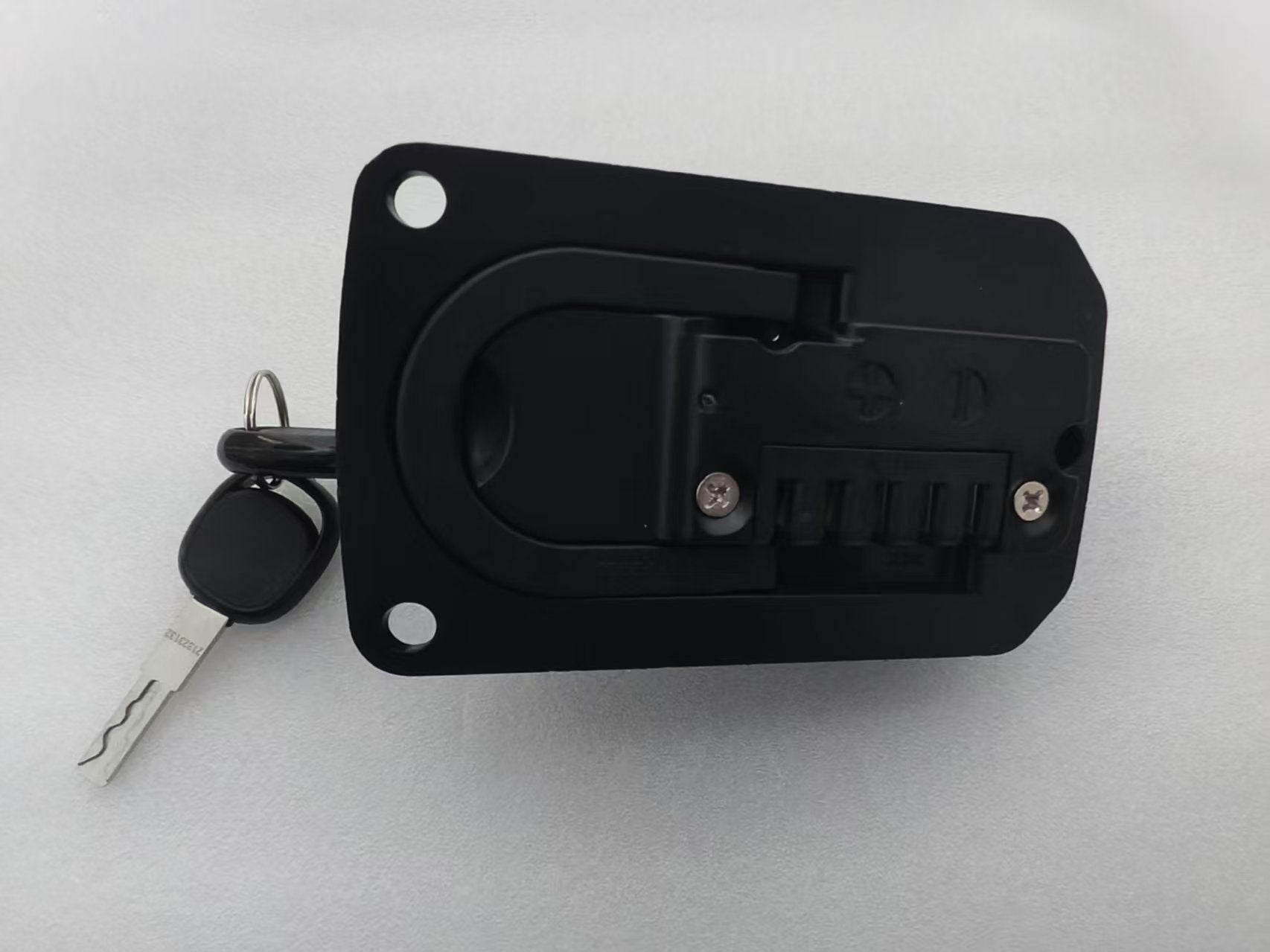 LANKELEISI Batterie-Oberabdeckung für Elektrofahrrad (mit Schloss und Schlüssel)